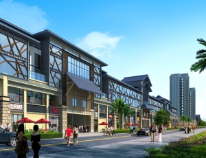 恒馨天下第一石城商业北立面